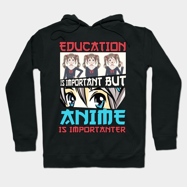 Education Anime Merch Anime Girl Cosplay Otaku Gift Anime Hoodie by TheTeeBee